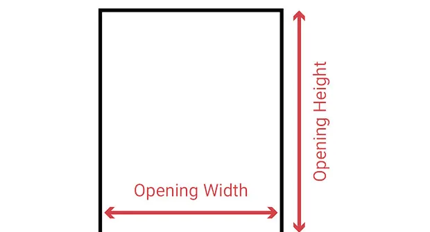 Barn Doors Measurement Diagram